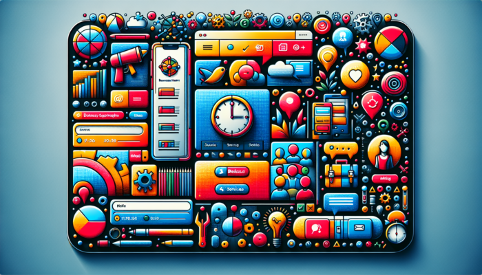 A vibrant Google My Business profile with filled sections, high-quality product and team images, and active messaging options.