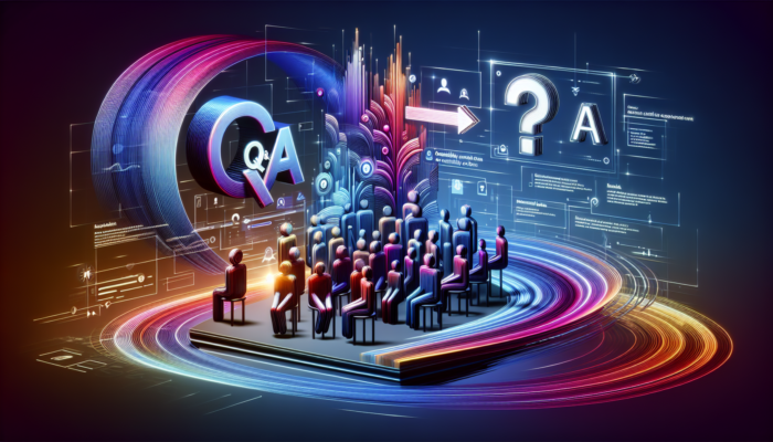 A modern Q&A section on a website, enhancing user engagement and business credibility.