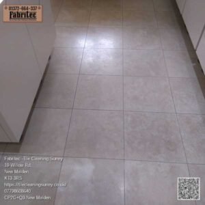 travertine tile floor damaged by steam cleaning