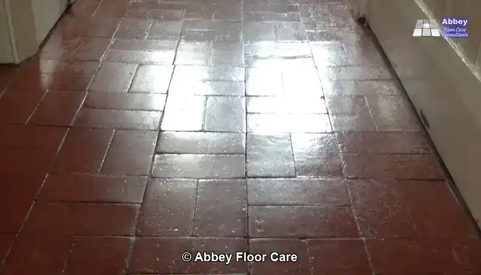 Deep Cleaning Quarry Tiles for Years of Built-Up Grime