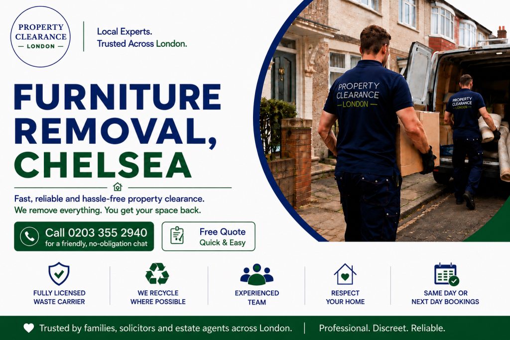 Furniture Removal Services in Chelsea: Hassle-Free Relocation