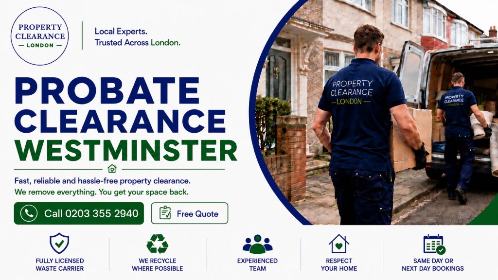 Probate House Clearance Services in Westminster Offered Here