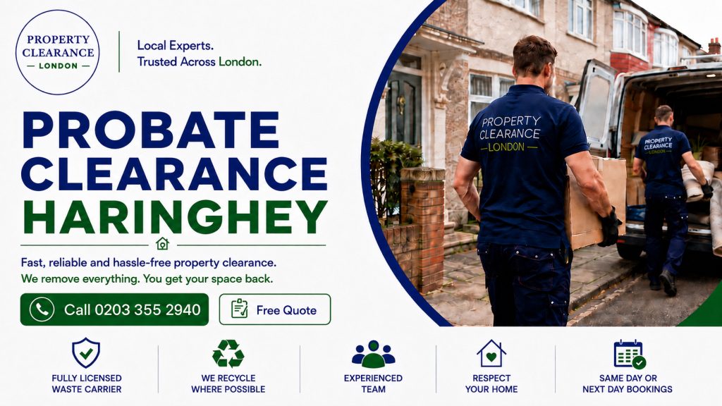 Probate House Clearance Services from Haringey’s Local Experts